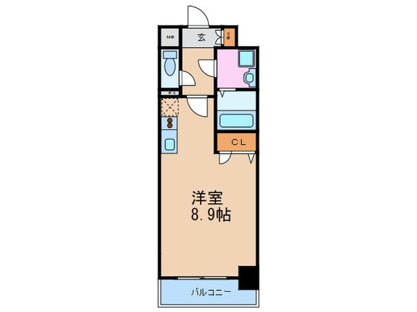 エスリード梅田西第5(503)の物件間取画像